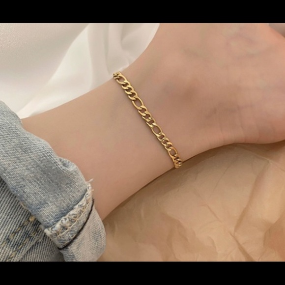 14K Knotted Chain Anklet - Picture 1 of 2